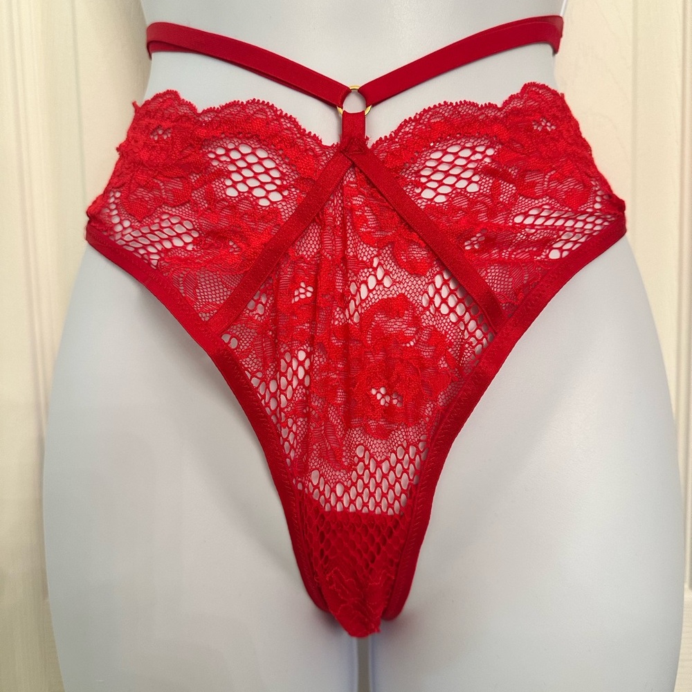 Victoria's Secret Red Lace Panty